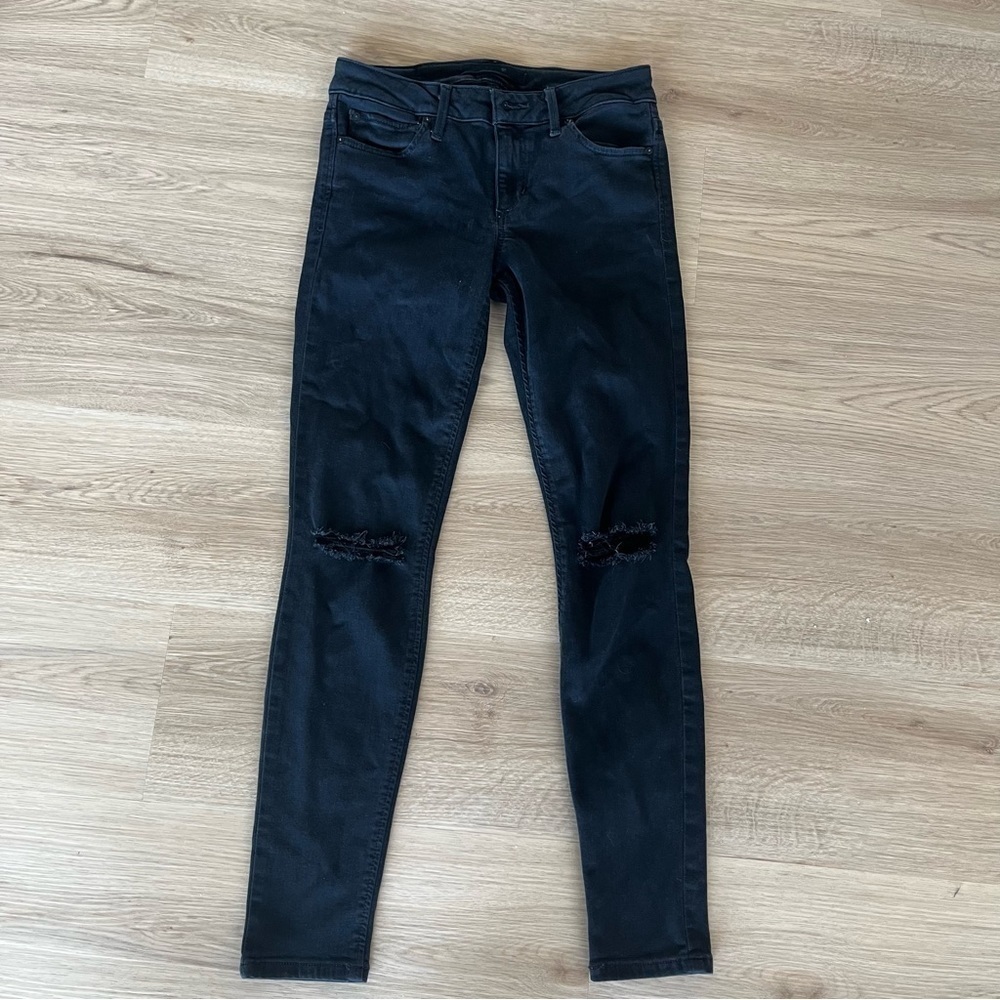 ** Joe's Jeans Flawless The Vixen Ankle Skinny Denim Black 26